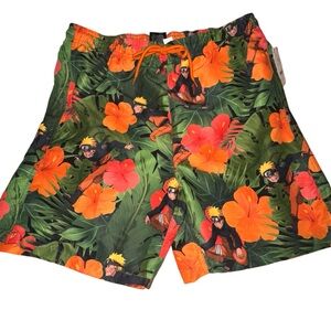 Naruto Mens Swim Shorts Size M